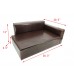 FixtureDisplays® Dog Sofa Bed Brown Synthetic Leather Recliner L Lounge Chair Couch Seat Chaise 30x20x13 Seating area is 27x16